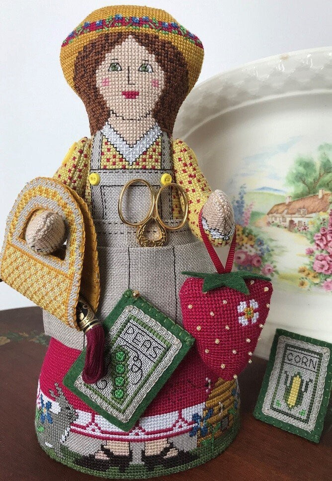 THE NEEDLE'S NOTION "Flossy's Garden" Counted Cross Stitch Pattern, Chart, Pattern Only