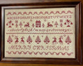 FROG COTTAGE DESIGNS "Christmas Redwork Sampler" Counted Cross Stitch Pattern, Chart, Sampler, Expo 2022 Release, Pattern Only