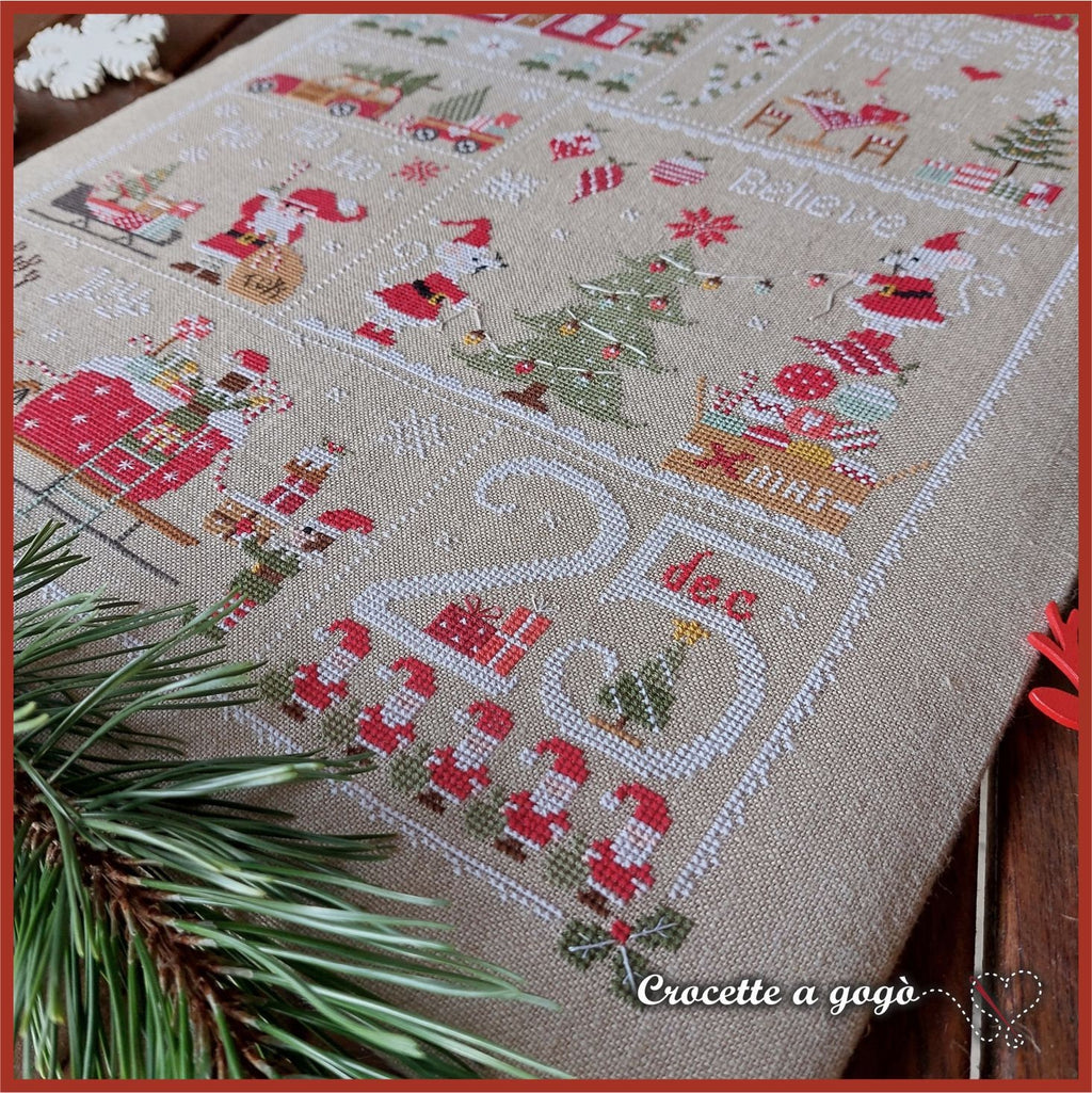 Crocette A Gogo  "WAITING FOR CHRISTMAS"  Counted Cross Stitch Pattern  Chart, Italy, Paper Pattern