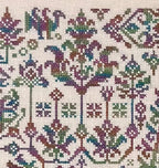 INK CIRCLES "Star of Sumatra" Counted Cross Stitch Pattern, Chart, Antique Motifs from Indonesia, Pattern Only