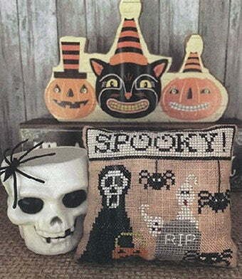 MANI DI DONNA "Spooky" Counted Cross Stitch Pattern, Halloween Parade Series, Chart, Pattern Only