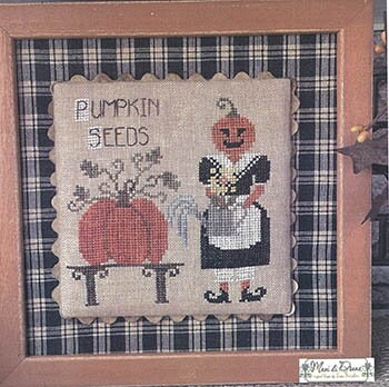 MANI DI DONNA "The Seeds of Lady Pumpkin" Counted Cross Stitch Pattern, Halloween, Chart, Pattern Only