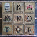 PUNTINI  PUNTINI "When I Think of The Alphabet J - R " Counted Cross Stitch Pattern, Chart, Pattern Only