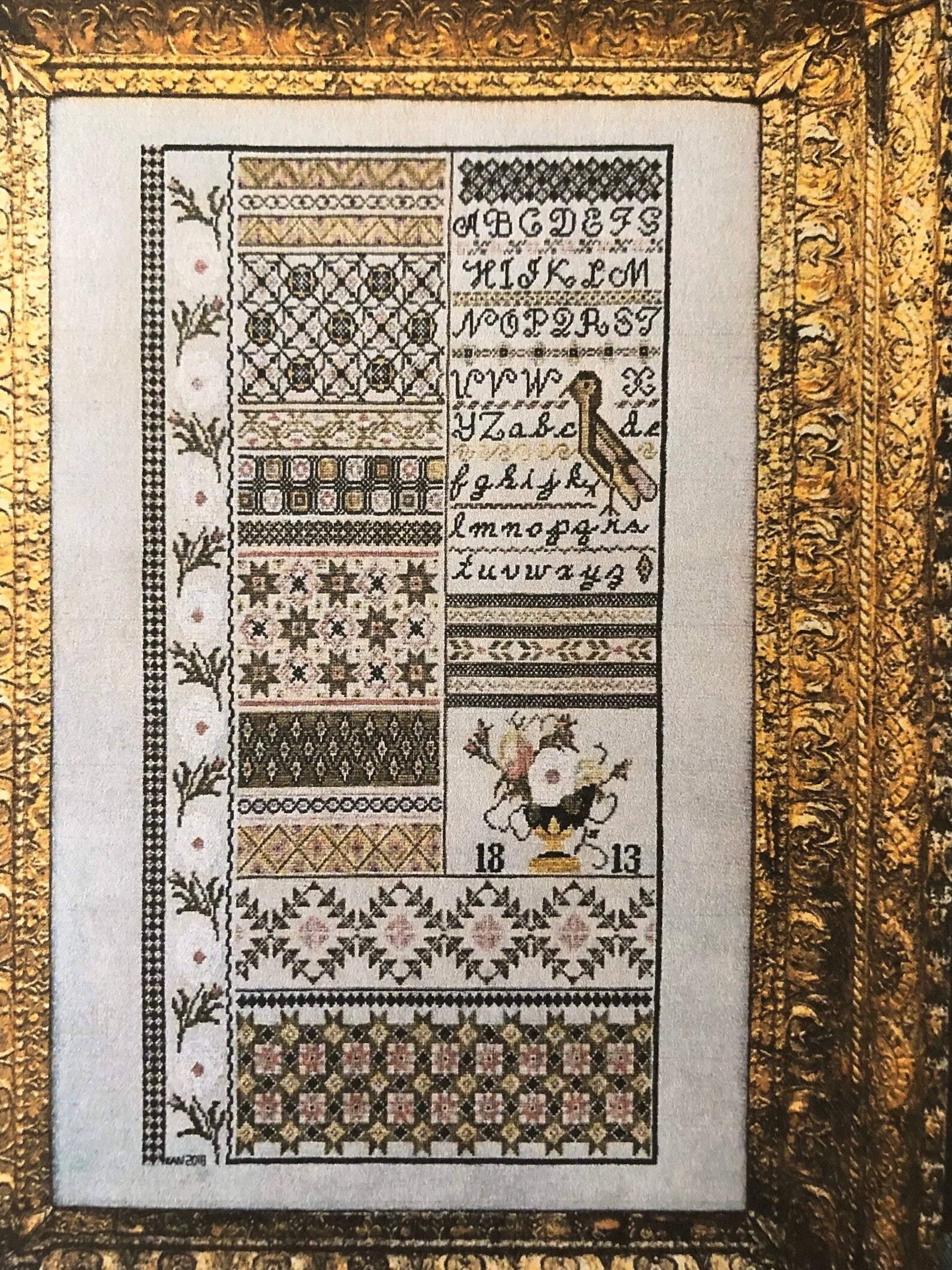 SAMPLERS NOT FORGOTTEN "English Garden" Counted Cross Stitch Pattern, Chart, Sampler, Pattern Only