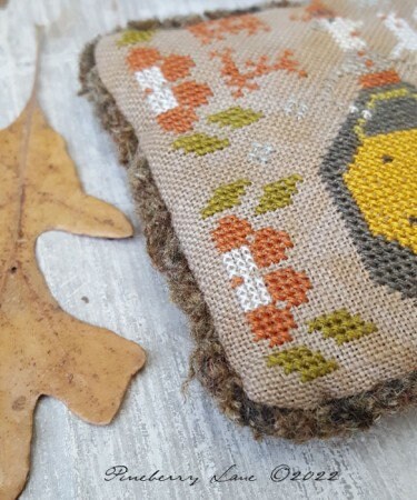 PINEBERRY LANE "Fancey Blackett ~ Little Fancies"  Primitive Cross Stitch Pattern  Fall, Halloween, Broom, Witch, Pumpkin, Pattern Only