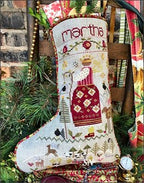 SHEPHERD'S BUSH PRINTWORKS "Martha's Stocking" Cross Stitch Pattern, Christmas, Pattern Only