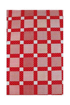MAISON SAJOU Scissor Case ~ Patchwork Coated Cotton Fabric - Medium - Patchwork Motif in matt coated cotton, Made in France