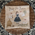 SCATTERED SEED SAMPLERS "Pray For Peace" Counted Cross Stitch Pattern, PinKeep, Chart, Pattern Only