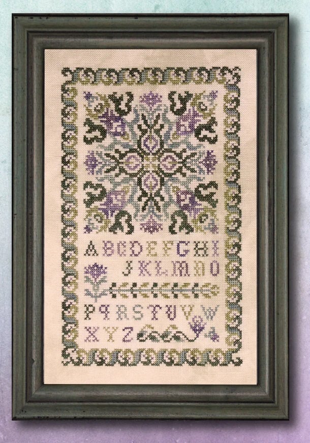 INK CIRCLES "Thistle Crown" Counted Cross Stitch Pattern, Mandala, Chart, Pattern Only