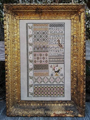SAMPLERS NOT FORGOTTEN "English Garden" Counted Cross Stitch Pattern, Chart, Sampler, Pattern Only
