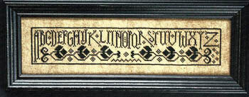 LA-D-DA "A*B*C*D (ABCD)" Counted Cross Stitch pattern, Chart, Sampler, Alphabet, Paper Pattern