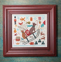 CARRIAGE HOUSE SAMPLINGS "Bringing Christmas"  Counted Cross Stitch Pattern, Chart, Winter, Sampler, Pattern Only