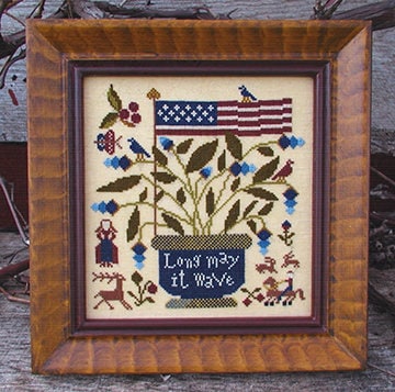 CARRIAGE HOUSE SAMPLINGS "Americana" Counted Cross Stitch Pattern, Chart, Sampler, Pattern Only