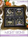 TINY MODERNIST "Night Signs" Counted Cross Stitch Pattern, Expo 2022 Exclusive, Pattern Only