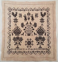 Atelier Soed Idee "ELISABET P DOORNBOS 1822" Counted Cross Stitch Pattern, Chart, Reproduction Sampler, Pattern Only