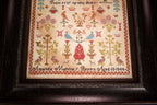 Hands Across The Sea Samplers  "Amanda Malviney Brown 1844"  English Reproduction Sampler  Counted Cross Stitch Pattern  Pattern Only