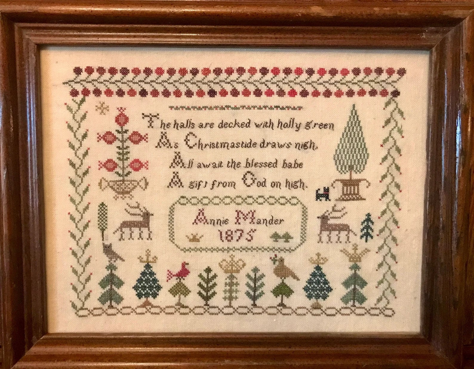 MERRY WIND FARM "A Christmas Sampler"  Counted Cross Stitch Pattern  Sampler  Pattern Only