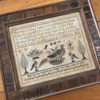 The SCARLETT HOUSE "Mary Kemp"  Counted Cross Stitch Pattern  Chart, Sampler, Pattern Only