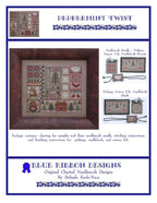 BLUE RIBBON DESIGNS "Peppermint Twist"  Counted Cross Stitch Pattern   Christmas, Reindeer, Paper Pattern