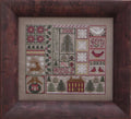 BLUE RIBBON DESIGNS "Peppermint Twist"  Counted Cross Stitch Pattern   Christmas, Reindeer, Paper Pattern