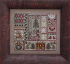 BLUE RIBBON DESIGNS "Peppermint Twist"  Counted Cross Stitch Pattern   Christmas, Reindeer, Paper Pattern