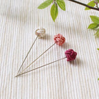 COHANA "Iida Mizuhiki Sewing Pins", Set of 3, Handmade, Made in Japan