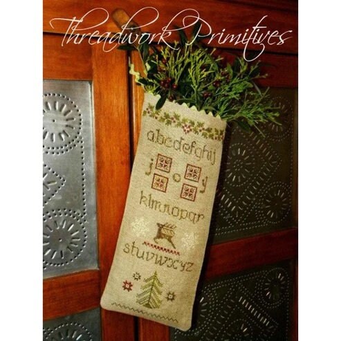 THREADWORK PRIMITIVES  "Holiday Patchwork"  Counted Cross Stitch Pattern  Chart  Christmas  Primitive  Pattern Only