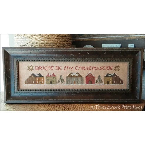 THREADWORK PRIMITIVES  "Christmastide"  Counted Cross Stitch Pattern  Chart  Christmas  Primitive  Pattern Only