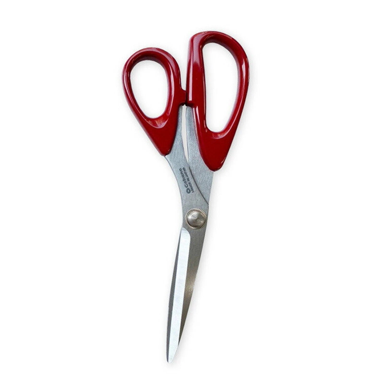 COHANA “Seki Sewing Shears w Shunuri (Red) Lacquered Handles~ Golden Tassel, Stainless Steel Blades w Leather Case, Scissors Made In Japan