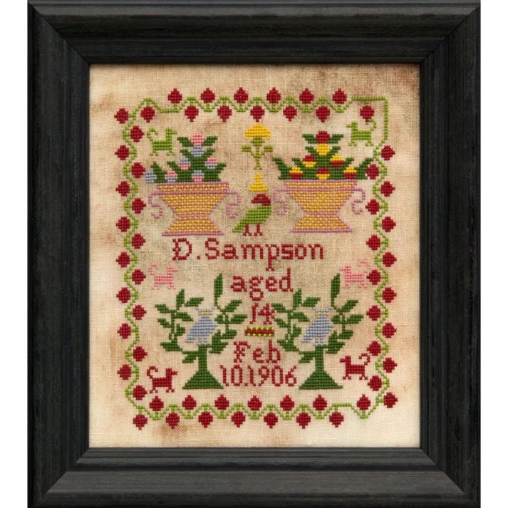 Hands Across the Sea Samplers "The Needlework of Dorcie Sampson" Counted Cross Stitch Pattern, Sampler, Printed Booklet