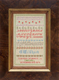 Hands Across The Sea Samplers  "Emily Wildhack 1874"  English Reproduction Sampler  Counted Cross Stitch Pattern  Printed Booklet