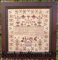 The SCARLETT HOUSE "Sarah Redfearn 1826"  Counted Cross Stitch Pattern  Chart, Pattern Only