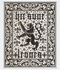 MODERN FOLK EMBROIDERY "Here Be Lions: Dark Crosses" Counted Cross Stitch Pattern, Chart, Pattern Only
