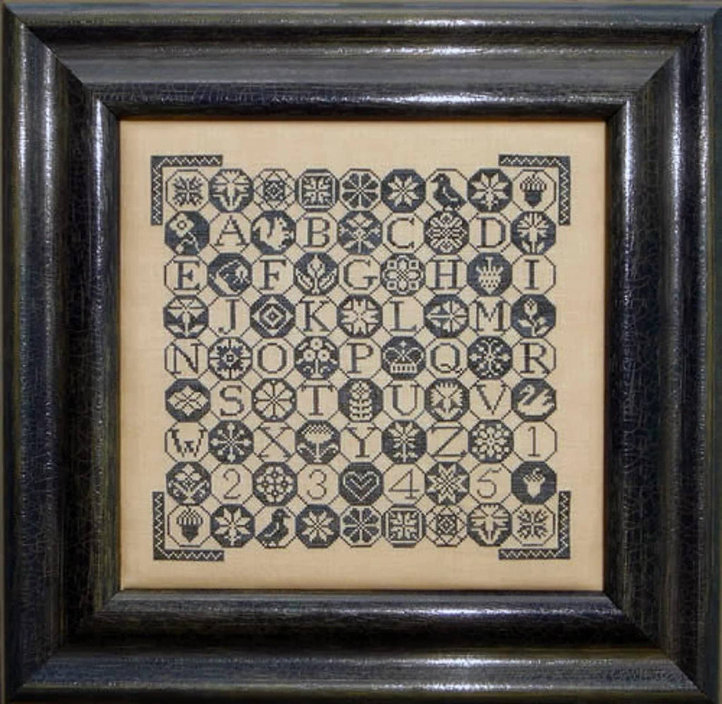BLUE RIBBON DESIGNS "A Little Quakeresque"  Counted Cross Stitch Pattern, Chart, Pattern Only