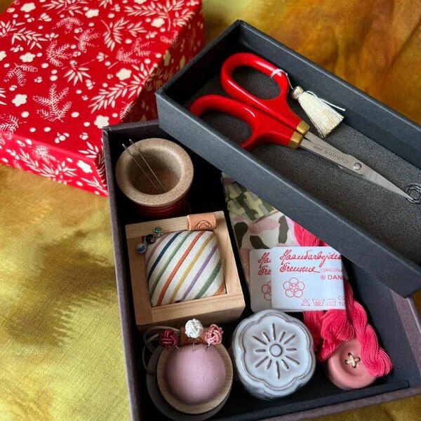 COHANA "Haibara Chiyogami Sewing Box Small", Sewing Box, (Items Inside Are Sold Separately), Made in Japan