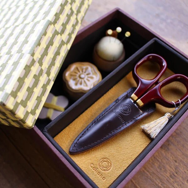 COHANA "Haibara Chiyogami Sewing Box Small", Sewing Box, (Items Inside Are Sold Separately), Made in Japan