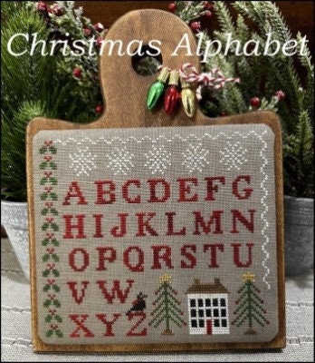 The SCARLETT HOUSE "Christmas Alphabet"  Counted Cross Stitch Pattern  Chart, Christmas, Pattern Only