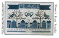 ARTFUL OFFERINGS "Winter's Peace Sampler" Counted Cross Stitch Pattern, Blue Winter Sampler, Chart, Pattern Only