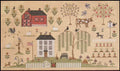 The SCARLETT HOUSE "Heartland Sampler"  Counted Cross Stitch Pattern, Chart, Pattern Only