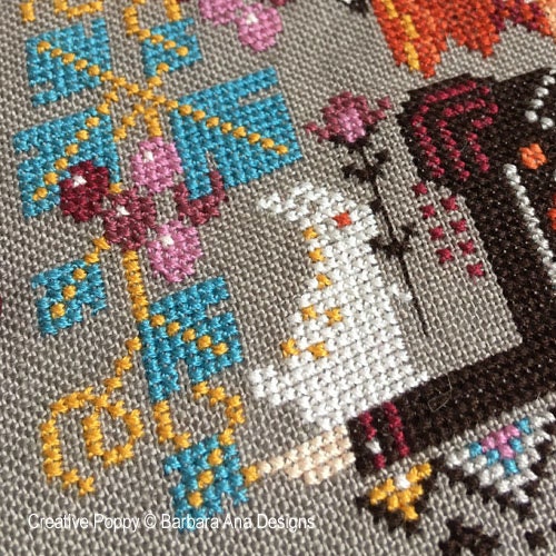 BARBARA ANA DESIGNS "Bountiful Dreams" Counted Cross Stitch Pattern, Dreaming Girl Series, Chart, Pattern Only