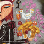 BARBARA ANA DESIGNS "Bountiful Dreams" Counted Cross Stitch Pattern, Dreaming Girl Series, Chart, Pattern Only