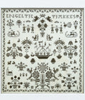 Modern Folk Embroidery "ENGELTJE TJAKKES 1835 (MFE 2022 Stitch A Long) " Counted Cross Stitch Pattern, Sampler, Chart, Pattern Only