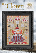 COTTAGE GARDEN SAMPLINGS "The Clown" The Snowman Collector Series #2, Counted Cross Stitch Pattern, Chart, Pattern Only