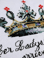 PEACOCK & FIG "Her Lordship" Counted Cross Stitch Pattern, Chart, Baby Girl Arrival, Pattern Only