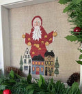 MANI DI DONNA "Jingle Bell Santa" Counted Cross Stitch Pattern, Christmas, Winter, Pattern Only