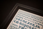 Hands Across The Sea Samplers "Emilie Kalwar 1890" Counted Cross Stitch Pattern, Reproduction Sampler, Paper Booklet