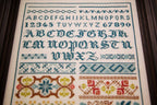 Hands Across The Sea Samplers "Emilie Kalwar 1890" Counted Cross Stitch Pattern, Reproduction Sampler, Paper Booklet