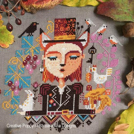 BARBARA ANA DESIGNS "Bountiful Dreams" Counted Cross Stitch Pattern, Dreaming Girl Series, Chart, Pattern Only