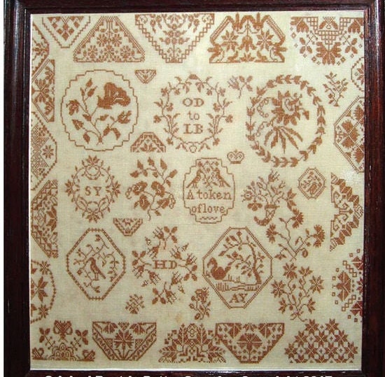 Stitchybox Samplers "Beatrix Potter Quaker Sampler" Counted Cross Stitch Pattern, Chart, Reproduction Sampler, Pattern Only