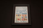 Hands Across The Sea Samplers "Emilie Kalwar 1890" Counted Cross Stitch Pattern, Reproduction Sampler, Paper Booklet